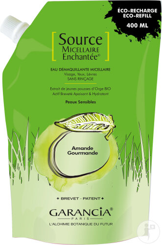 Garancia Source Micellaire Enchantée Amande Douce Eau Démaquillante Micellaire 4 En 1 Recharge 400ml
