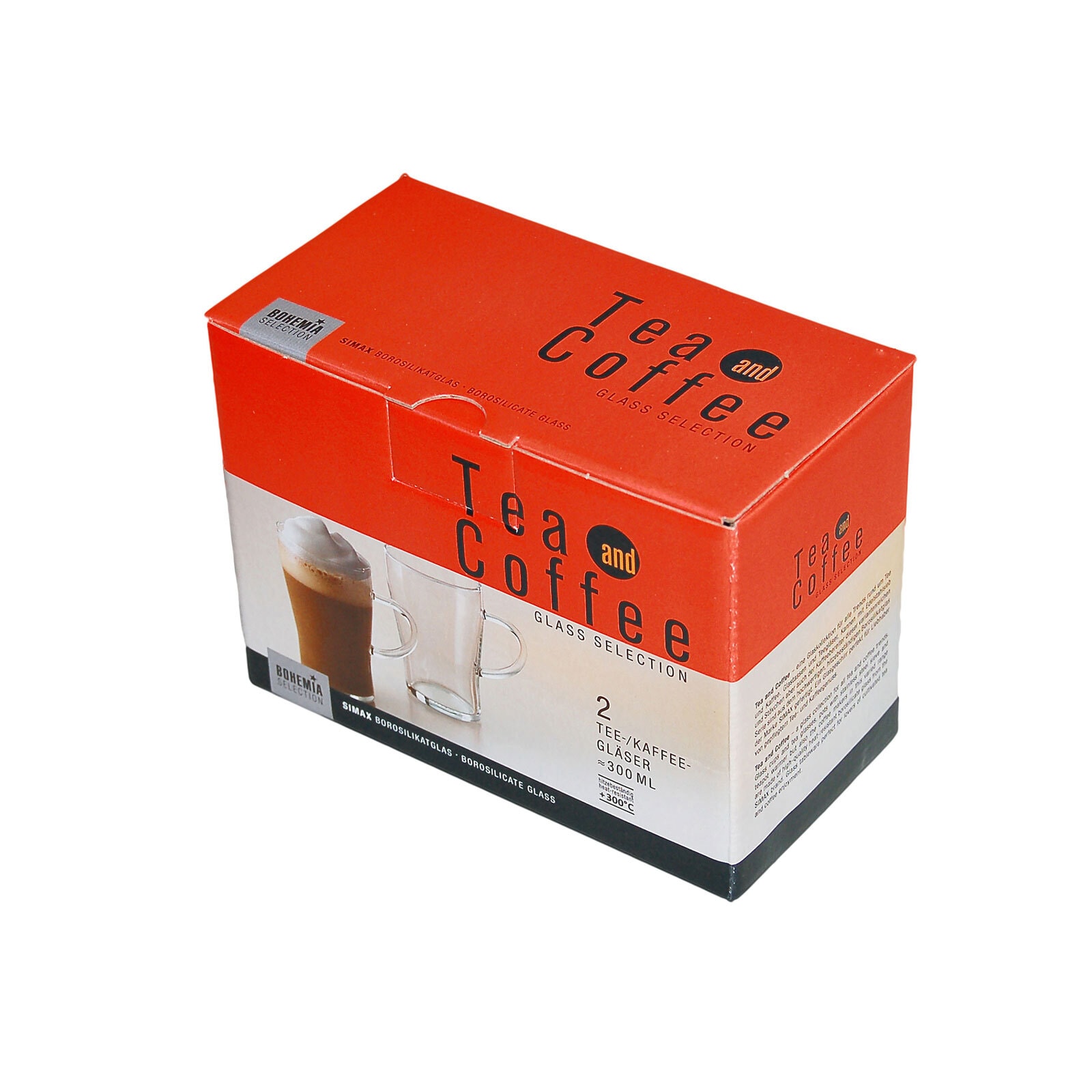 BOHEMIA SELECTION Tee-/ Kaffeeglas ORION 2er Set Glas