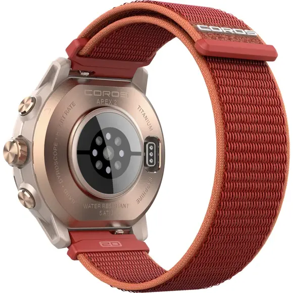 Coros APEX 2 Premium GPS Sporthorloge Coral Oranje