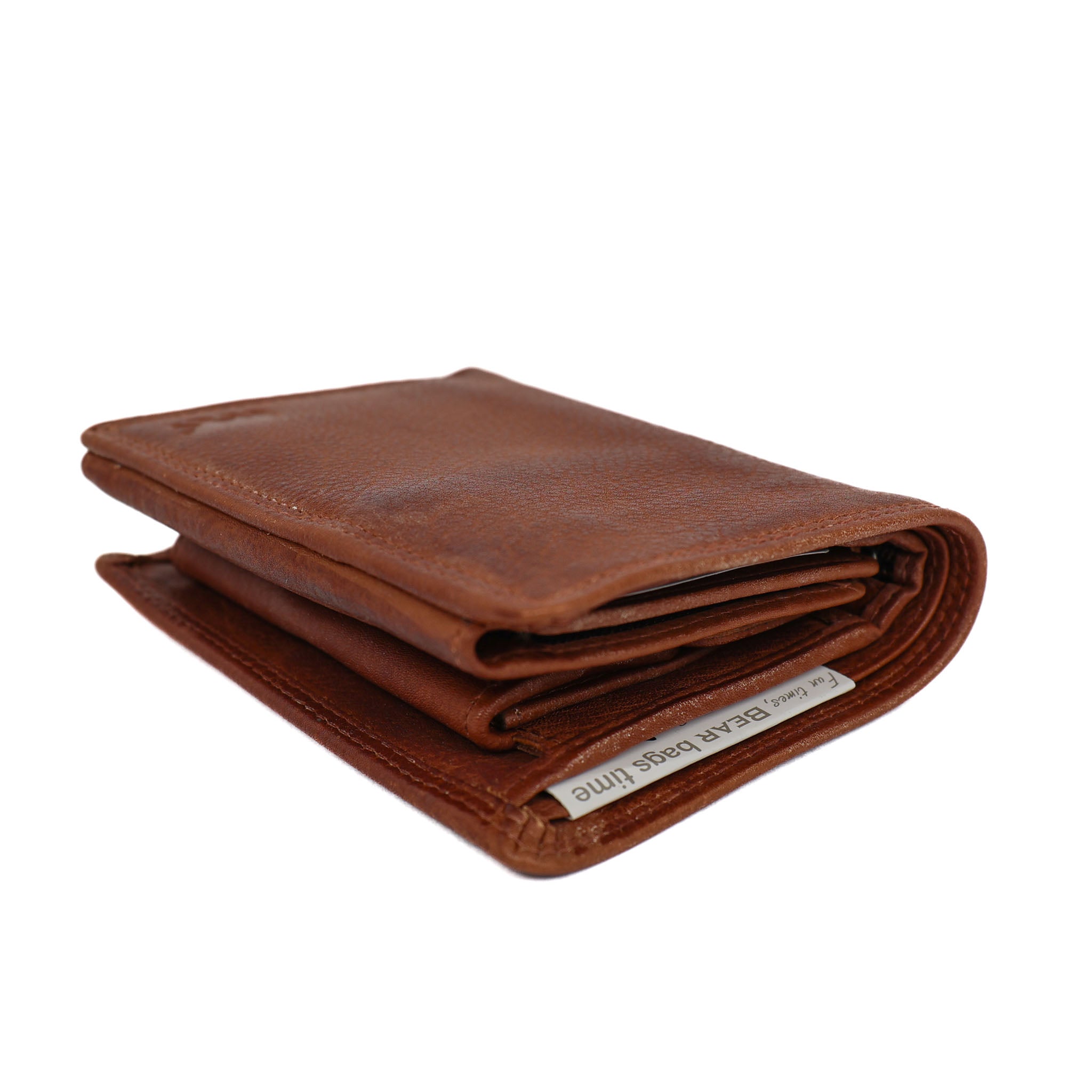 Hoge billfold 'Aiden' cognac COGNAC