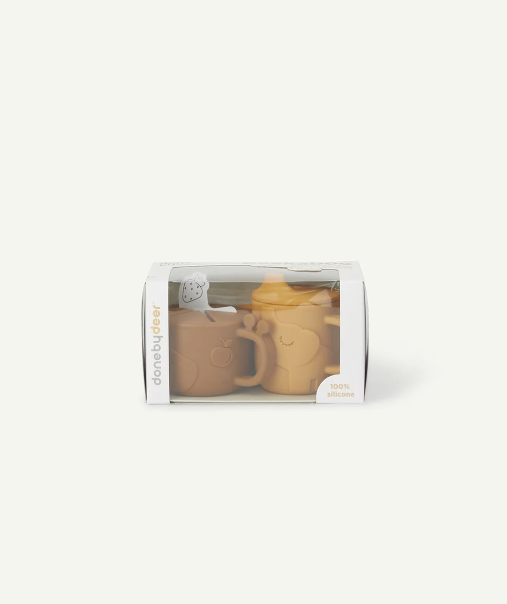 DONE BY DEERLOT DE 2 TASSES DOUBLE USAGE MOUTARDE