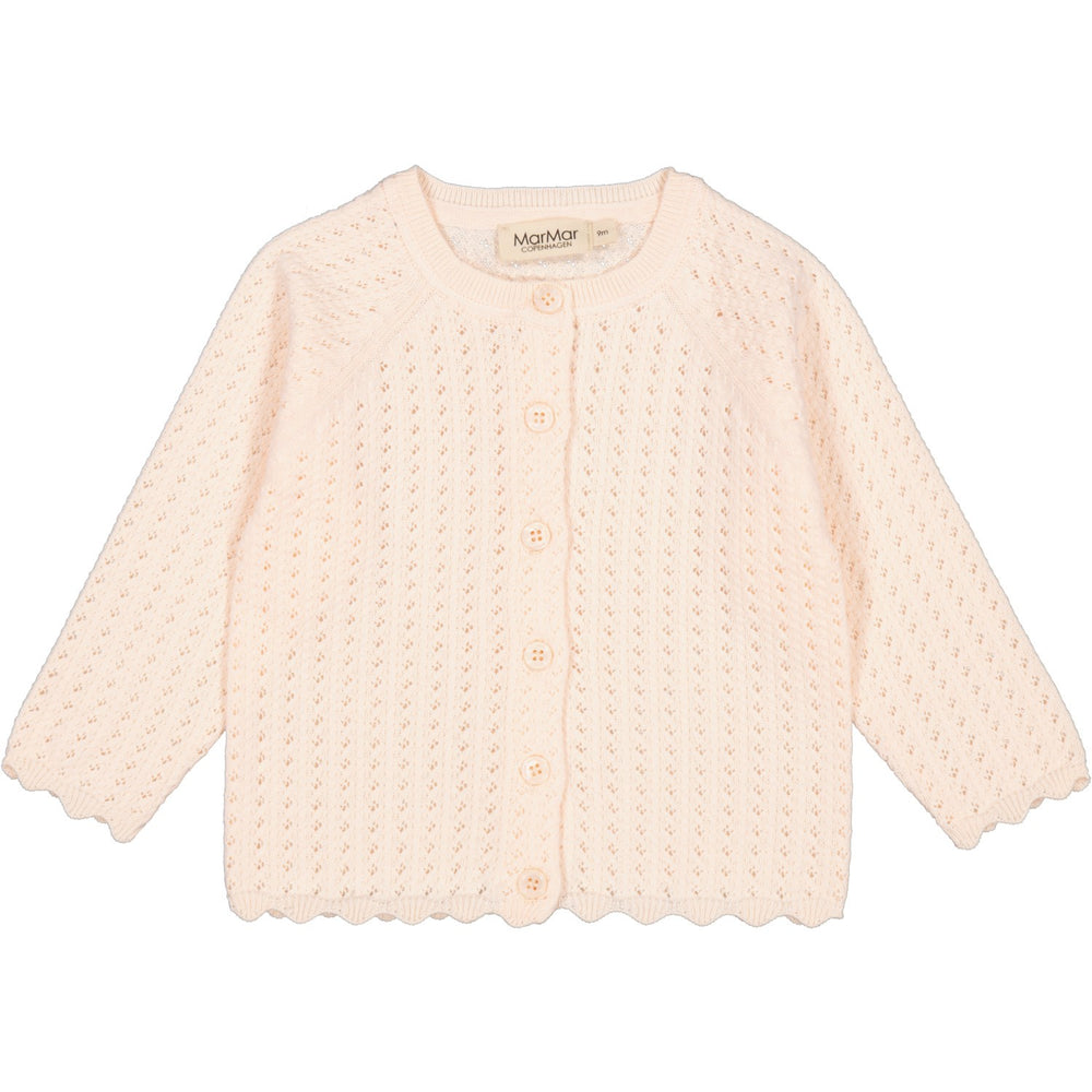 Køb MarMar Cotton Knit Pointelle Soft Rosa Totti Cardigan Knitwear