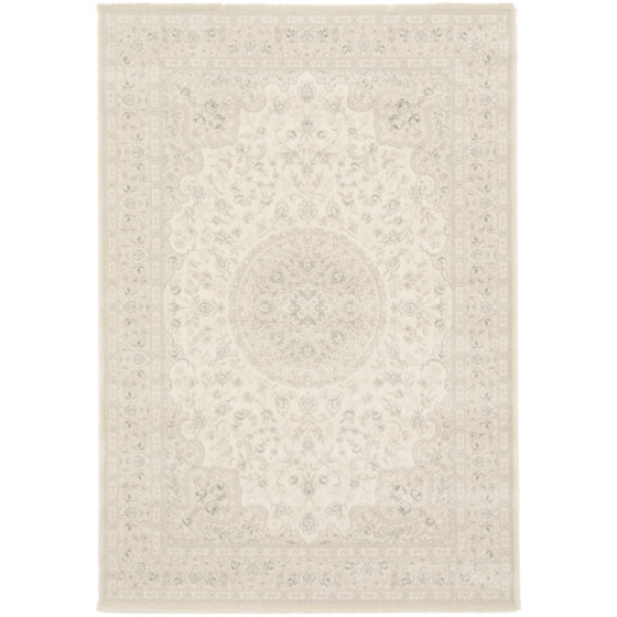 Tapis à motif floral oriental - médina - écru - 120 x 170 cm