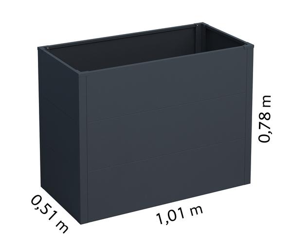 KGT Stahl-Hochbeet Urban Grow, anthrazit/grau
