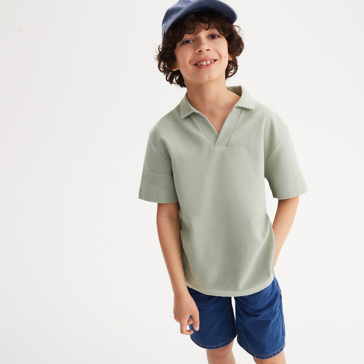 COLEÇÕES LA REDOUTE<br>Camisa polo de manga curta