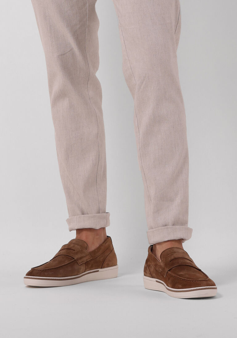bruine van bommel loafers sbm-40041