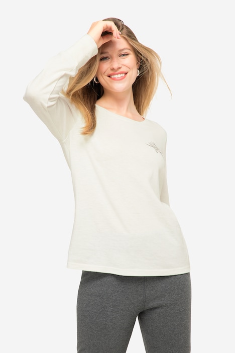 T-Shirt, Rundhals, Langarm, OEKO-TEX