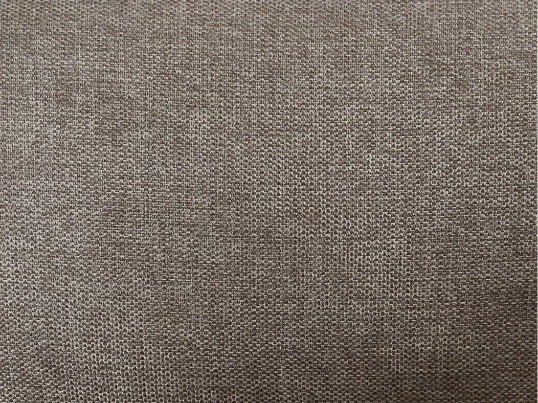 Chaise pivotante avec accoudoirs en tissu et métal noir - Taupe - KONYA