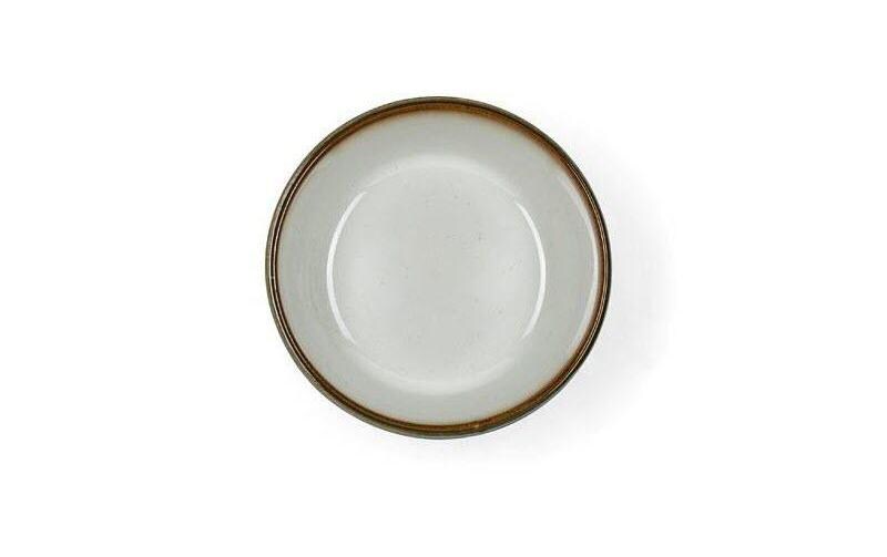 Snackschale 12 cm, 4 Stück, Grau/CrèmeDipschalen aus Steinzeug