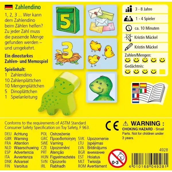 Zahlendino Lernspiel