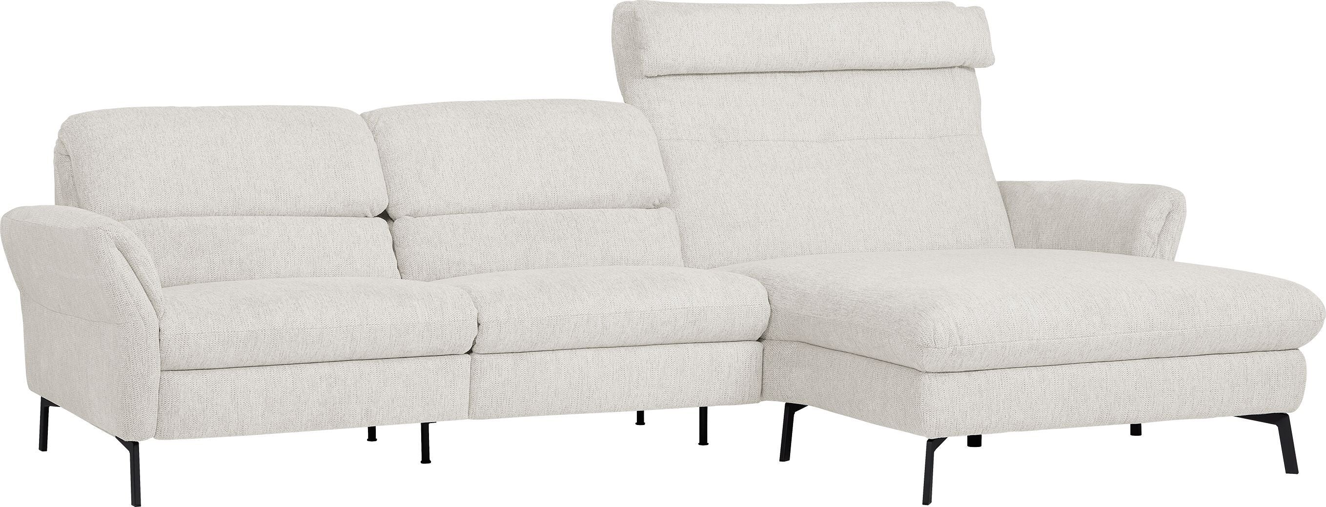 SEBO Ecksofa - Weiss / B: 284.0 cm x T: 161.0 cm x H: 84.0 cm