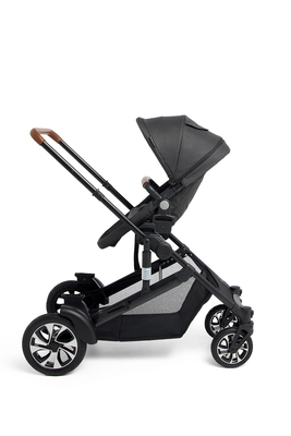 Beemoo Maxi 4 Twin Søskenvogn, Black/Black