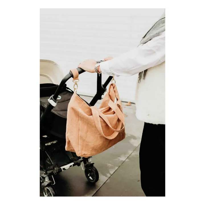 Adorna Sac zippé en lin | Terracotta