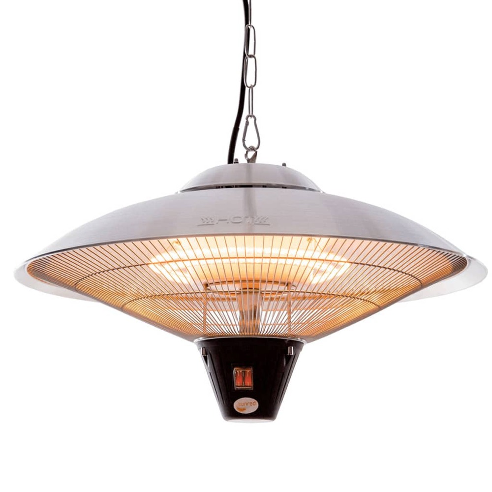 Chauffage suspendu sirius 2100 w halogène argenté ce09