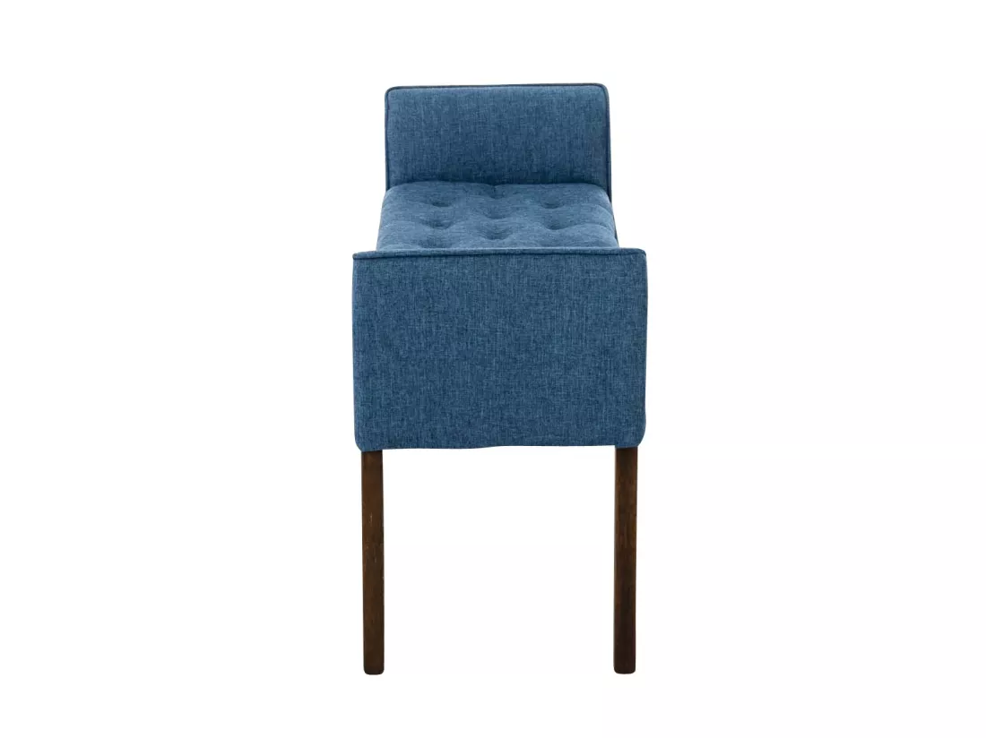 Banc banquette capitonné en bois bleue 133 x 43 x 64 cm BAN10094