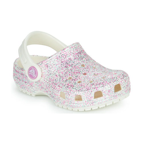 Crocs - CLASSIC GLITTER CLOG T Blanco