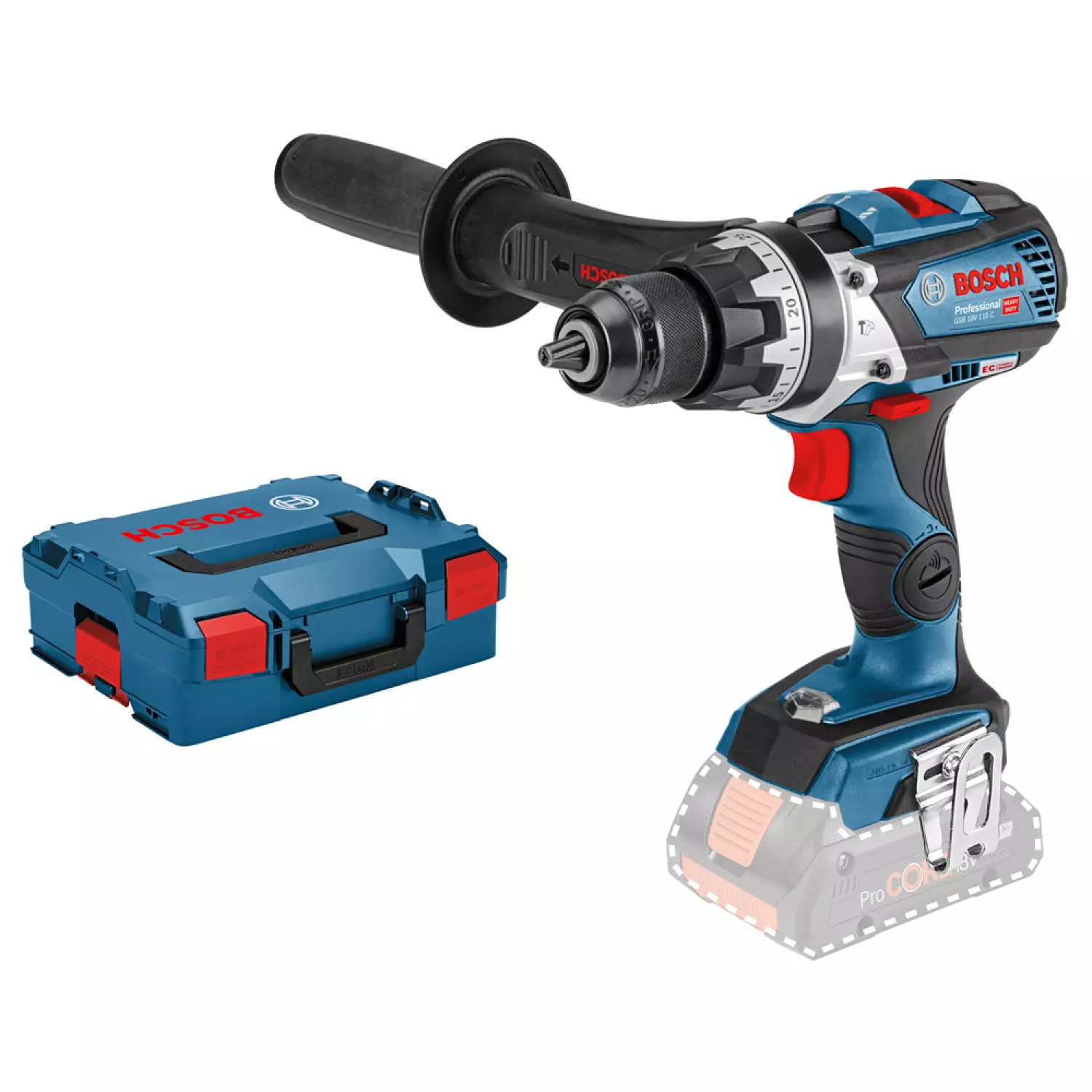 Bosch GSB 18V-110 C 18V Li-Ion accu klopboor- /schroefmachine body in L-Boxx