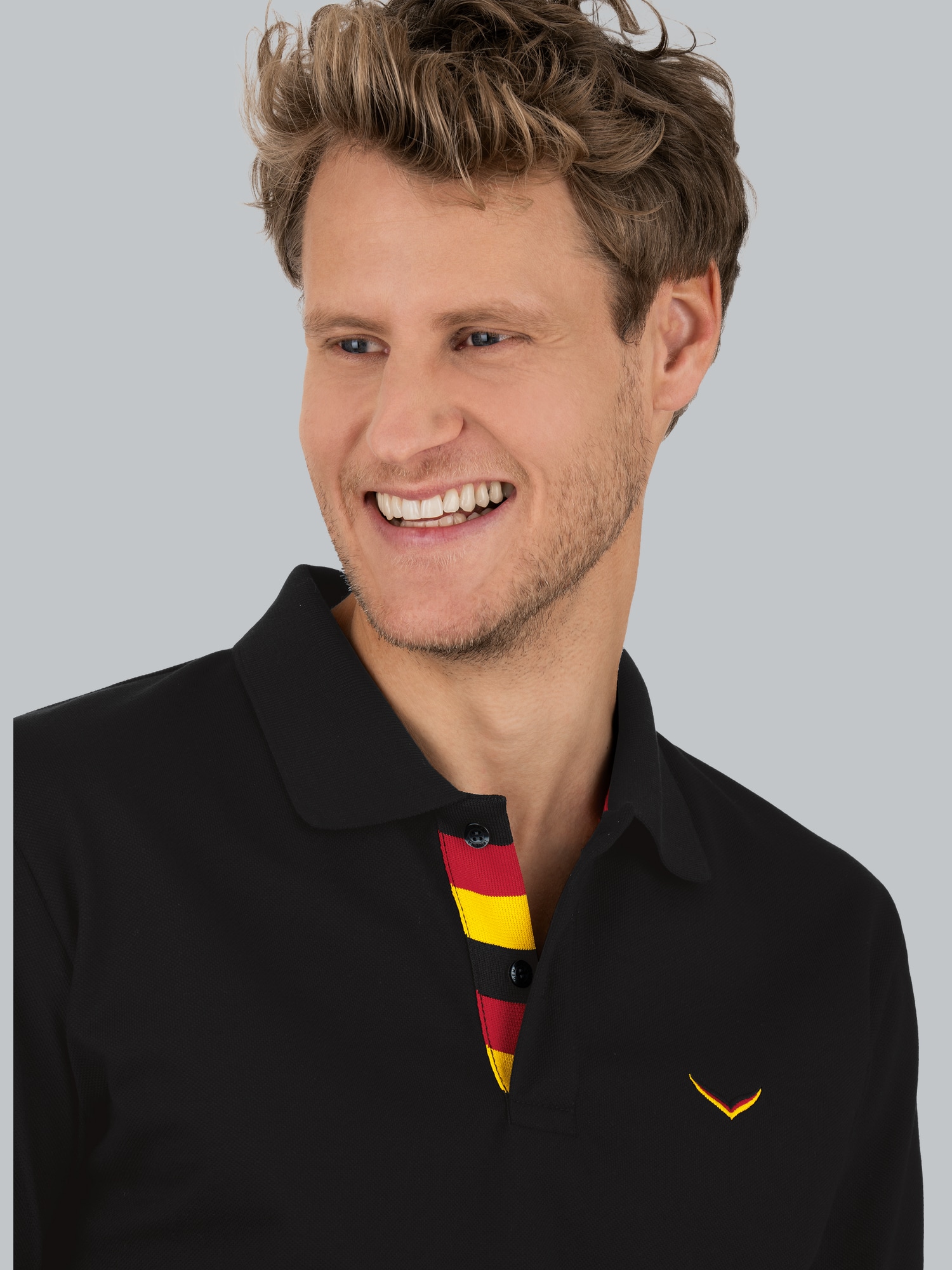 Deutschland Poloshirt Schwarz