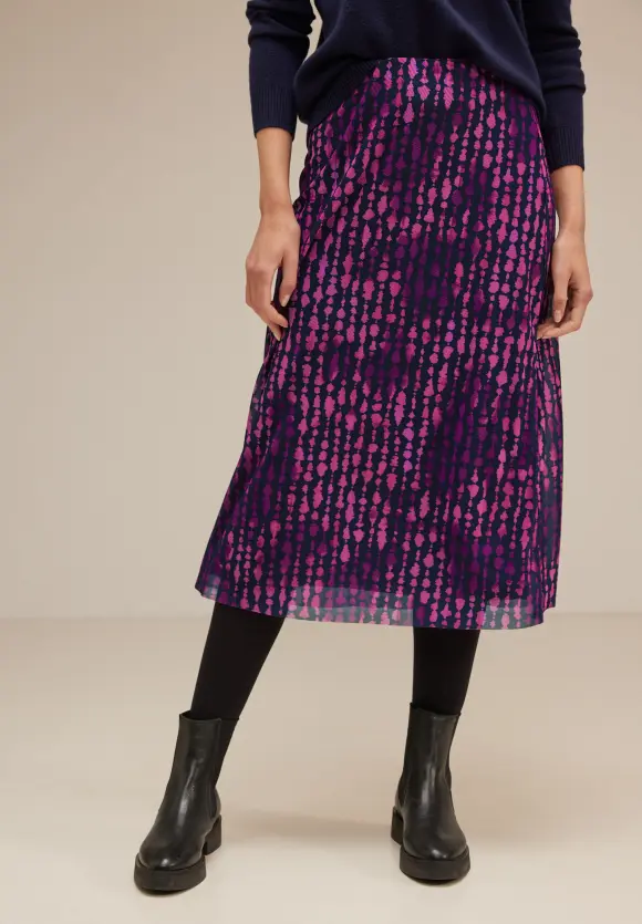 Mesh Midirock - bright cozy pink