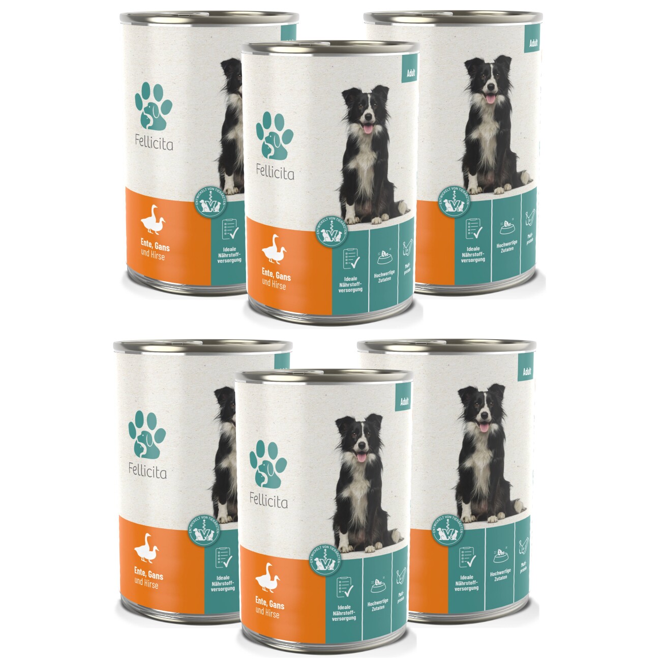 Fellicita Ente, Gans & Hirse 6x 400g
