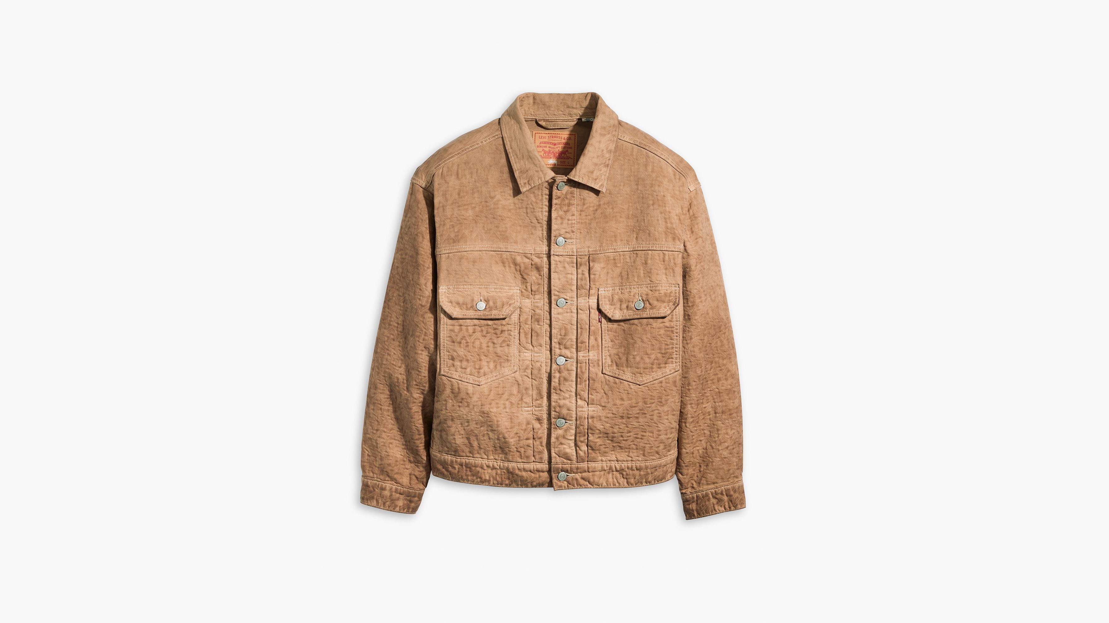 Veste Trucker jacquard Stussy & Levi's® - Khaki Two Tone Garment Dye - Marron