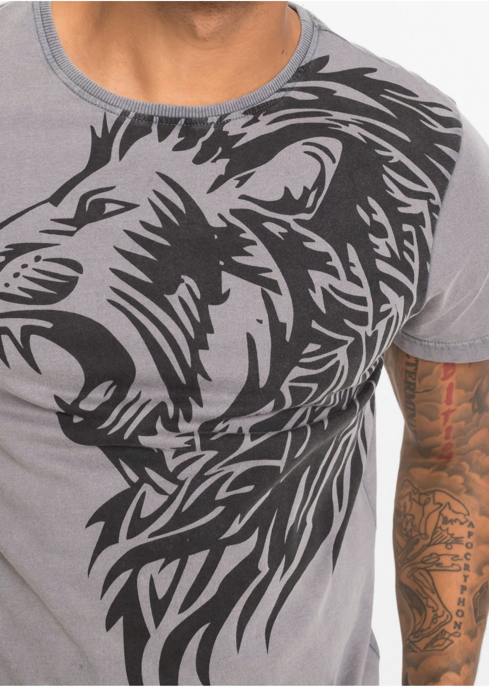 T-shirt en coton facile d'entretien, Slim Fit