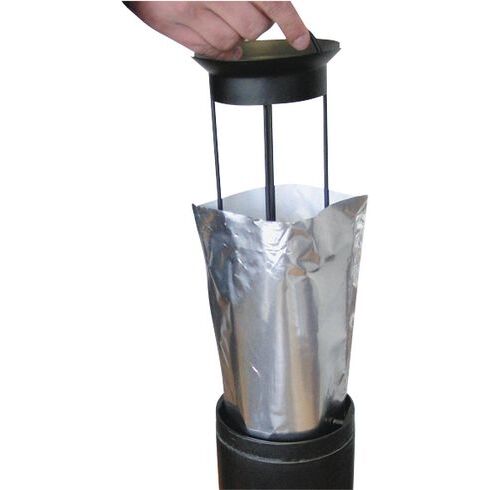 Cendrier d'extérieur avec sac récupérateur de cendres - 8 litres