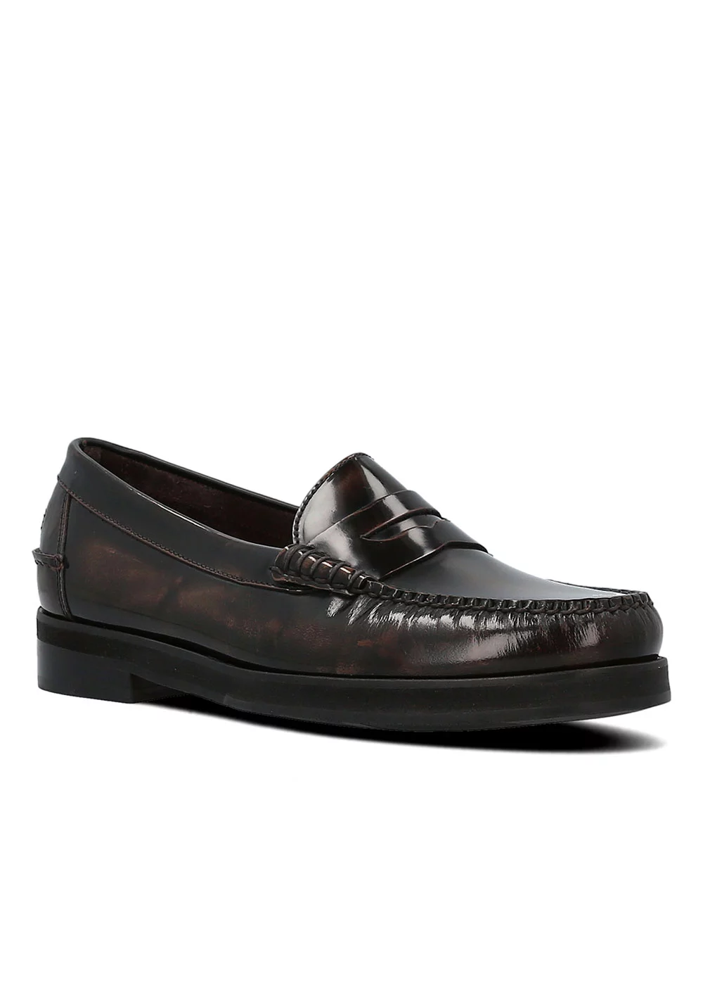 MOCASSIN DOUBLE MOC BRUSH OFF BROWN