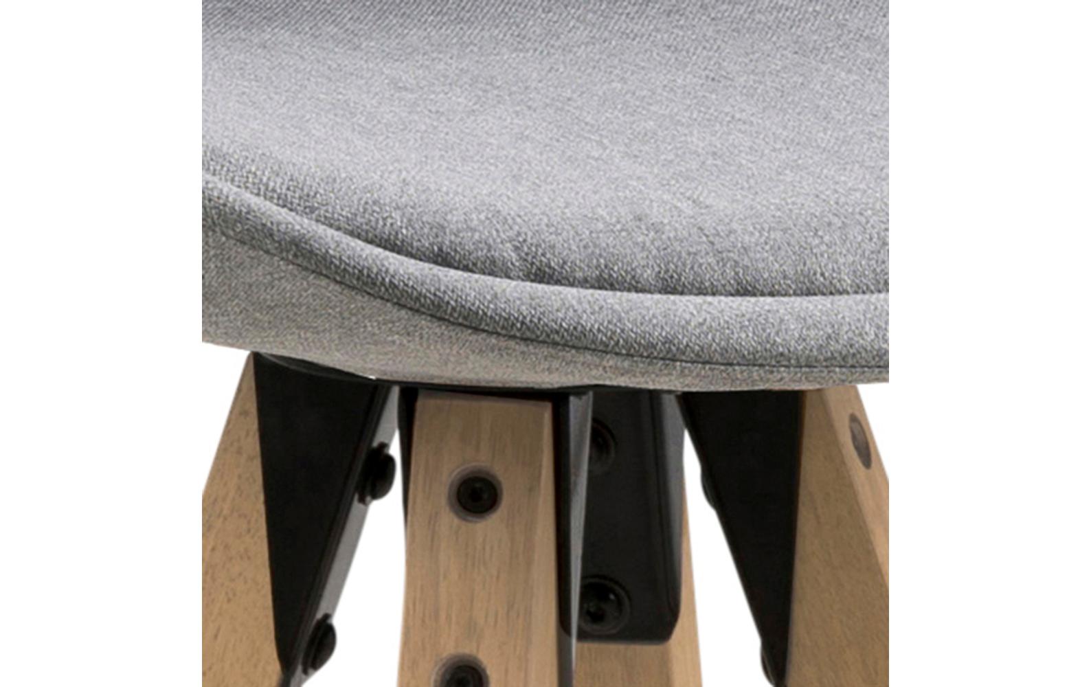 Barhocker Dima, 2 Stück, 48.5 x 111.5 cm, Hellgrau<br>Barstühle mit bequemem Sitz