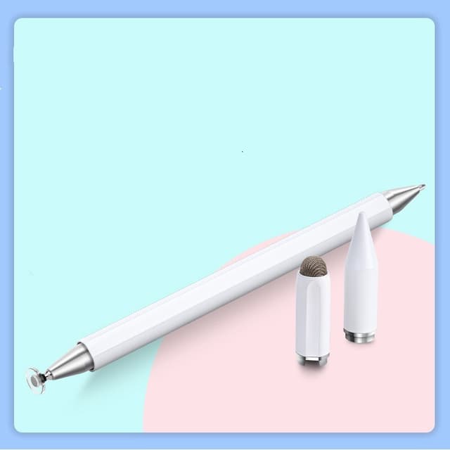3-i-1 magnetisk stylus kompatibel med Apple/Huawei/Xiaomi/Samsung Hvid