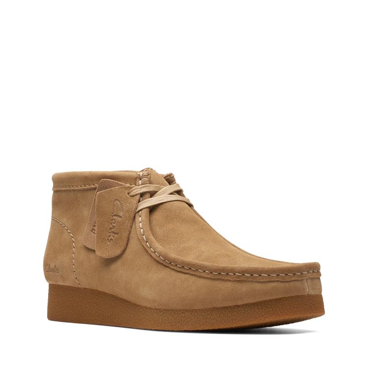 Clarks WALLABEEEVOBT dark sand suede