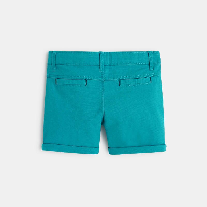 Short en toile bleu bébé garçon Bleu