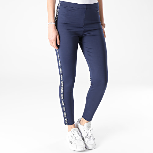 Legging Femme A Bandes Tape Leg 1325 Bleu Marine