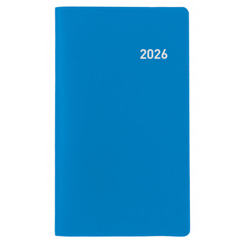 Biella Agenda 2026 Paris, 1 Monat / 2 Seiten, blau