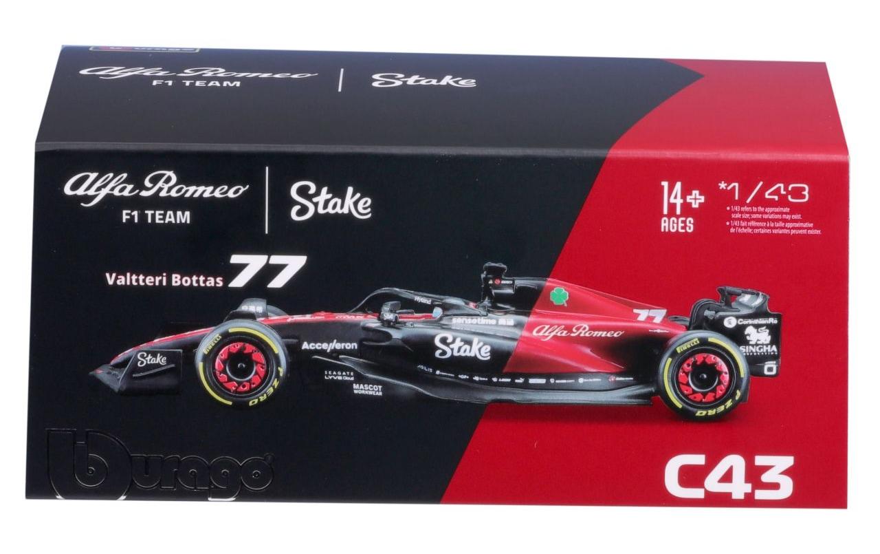 Alfa Romeo F1 Team Stake C43 Bottas 2023 1:43Sammlermodell im Massstab 1:43
