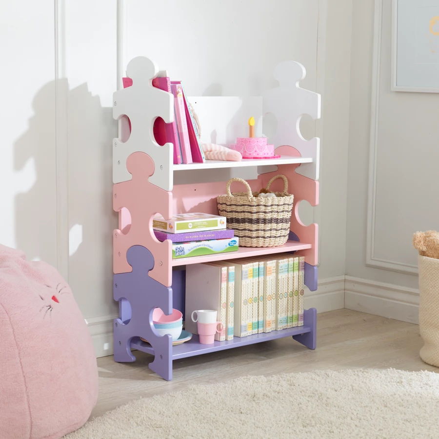 KidKraft® Bücherregal Puzzle Pastell