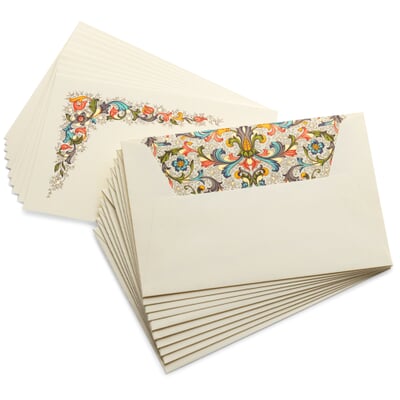 Briefkarten Fiorenza mit Kuvert, Mittel: 11,5 × 17 cm