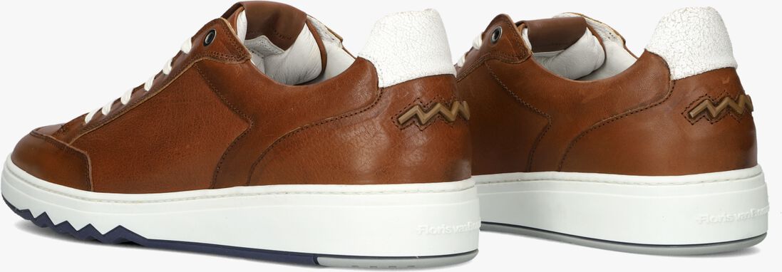 FLORIS VAN BOMMEL cognac floris van bommel lage sneakers sfm-10183