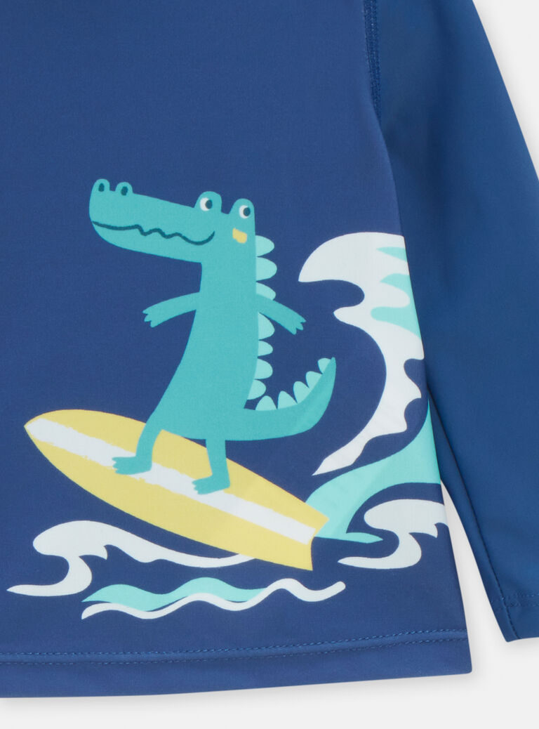 Tee-shirt de bain motif crocodille pour bébé garçon