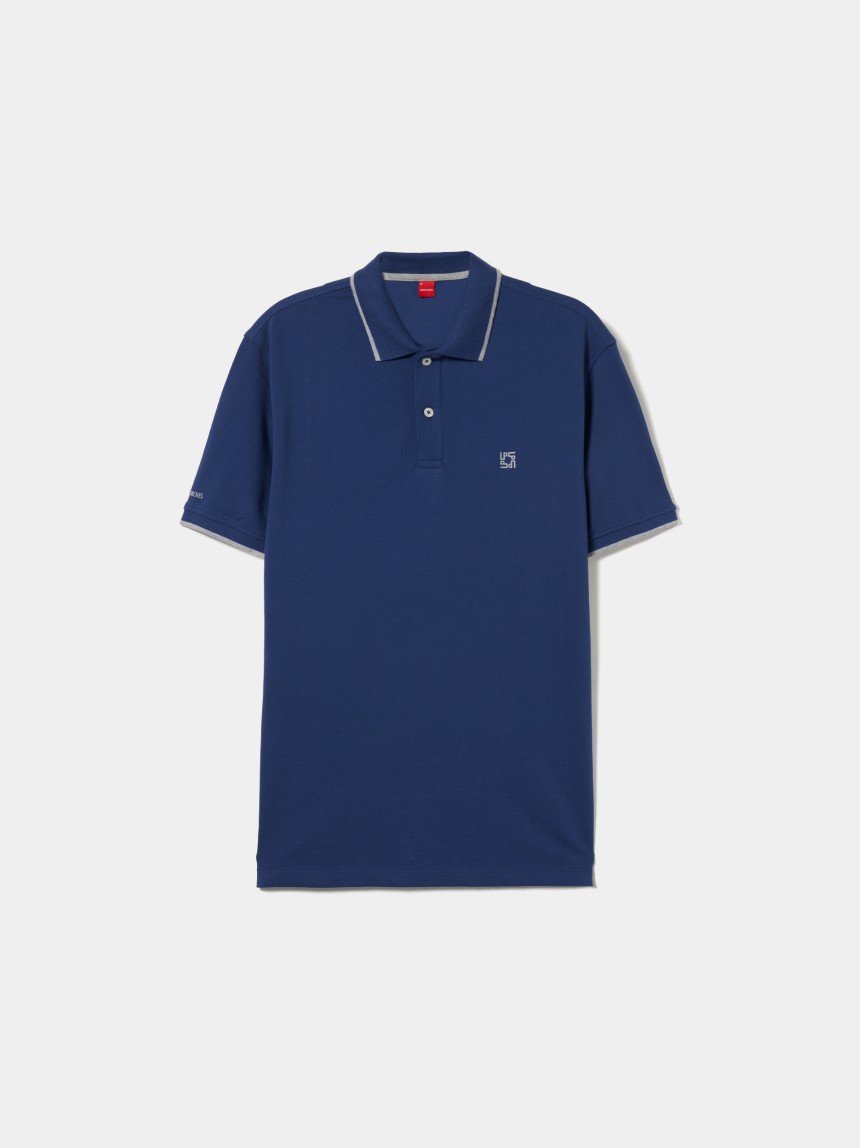 Polo piqué em algodão