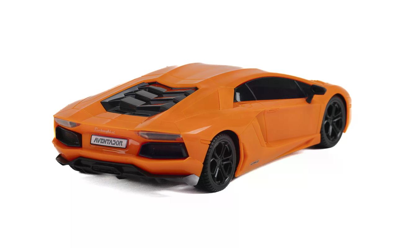 Auto Lamborghini Aventador LP 700-4 mit Licht, Orange, 1:24Ferngesteuerter Sportwagen mit Licht für Kinder ab 6 Jahren