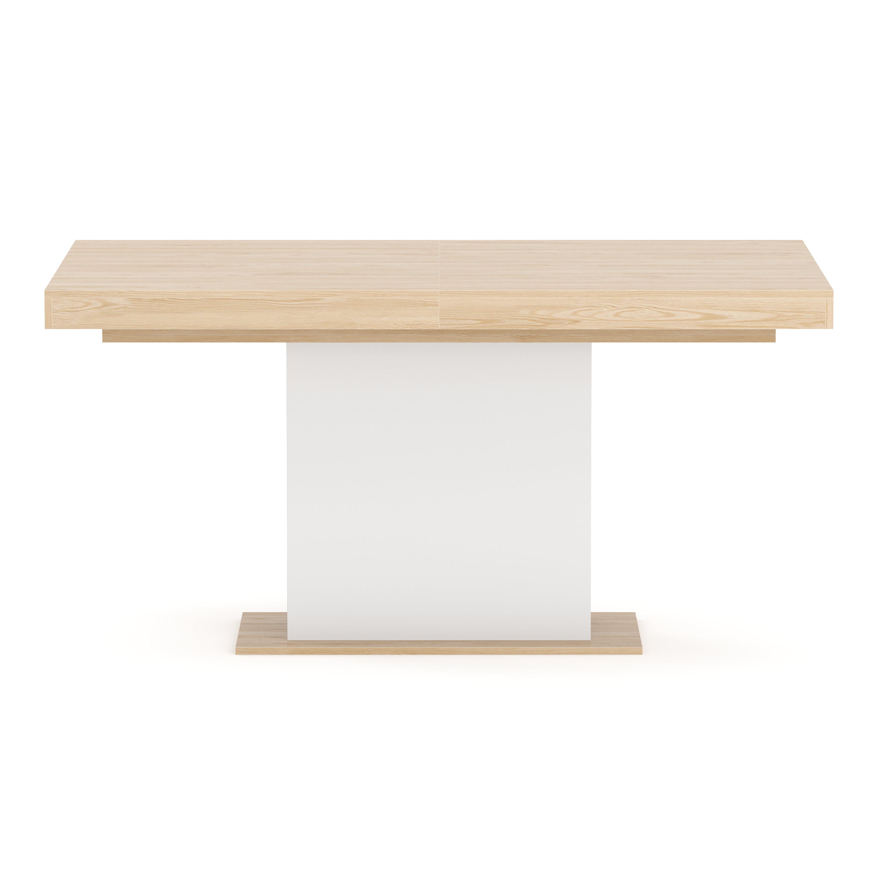 Esstisch ausziehbar RAVI 150/200 x 90 cm braun/weiss