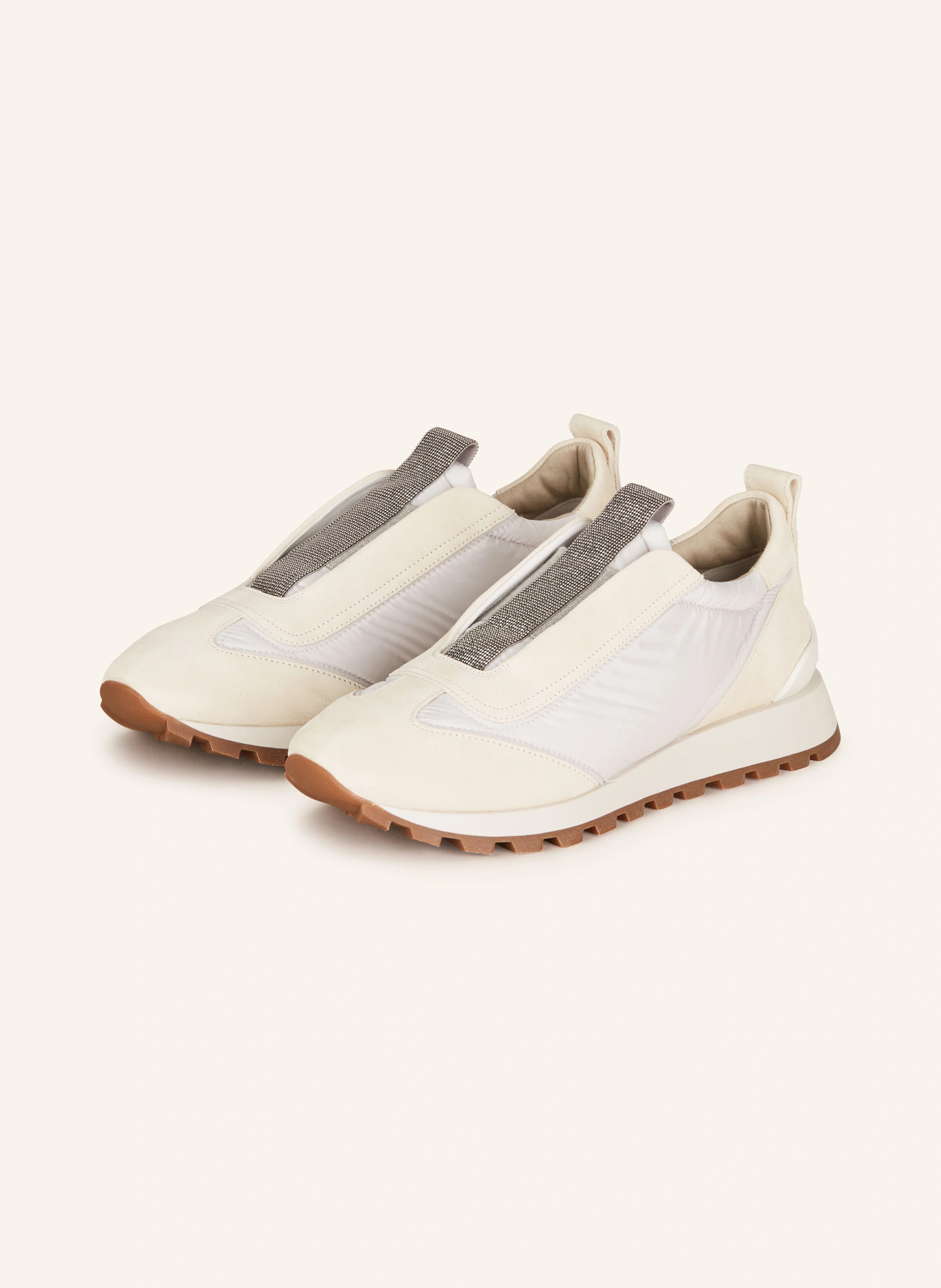 BRUNELLO CUCINELLI Slip-on-Sneaker mit Schmucksteinen