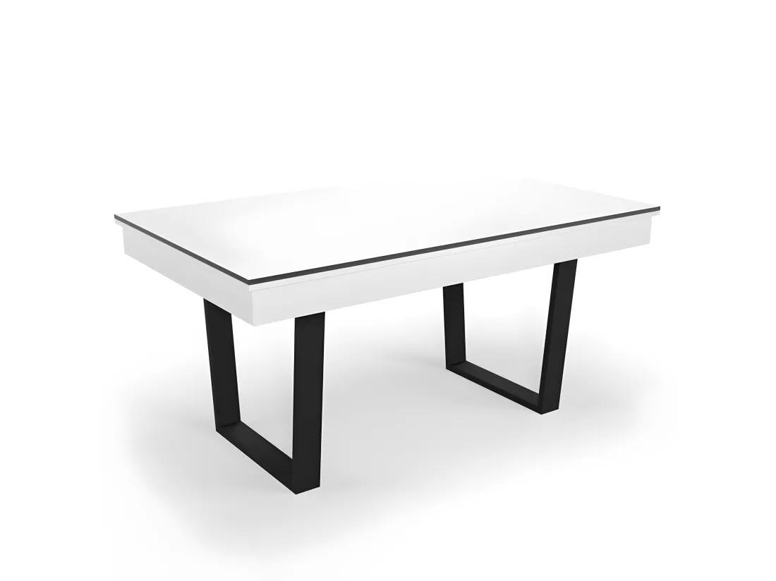 Billard Américain Convertible en Table à manger 4/6 personnes 185 x 104 x 82 Cm - Horizon