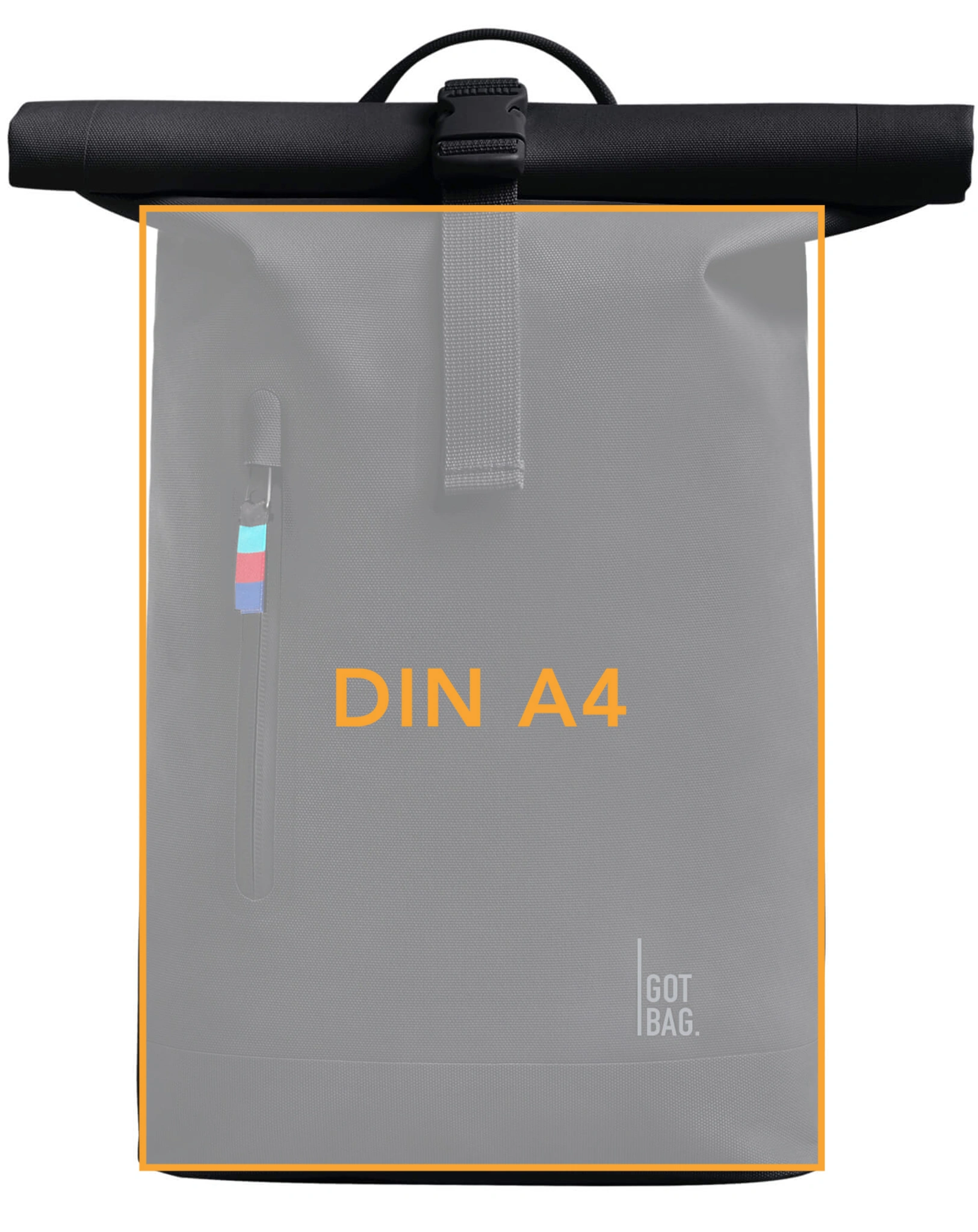 Rucksack ROLLTOP SMALL (40x40x8) in black