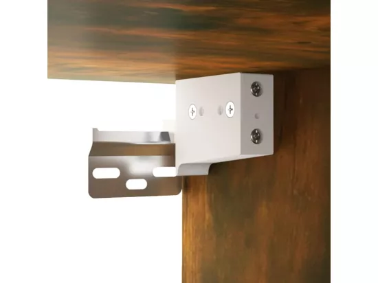 Armoire suspendue Chêne fumé 80x31x60 cm Bois d'ingénierie