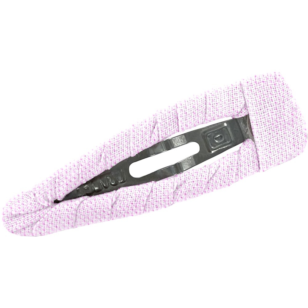 Barrette Clic-Clac Tissu Oxford Rose