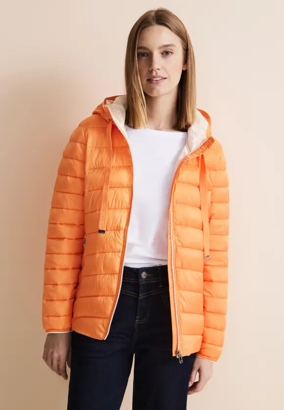 Kurze Steppjacke - strong apricot