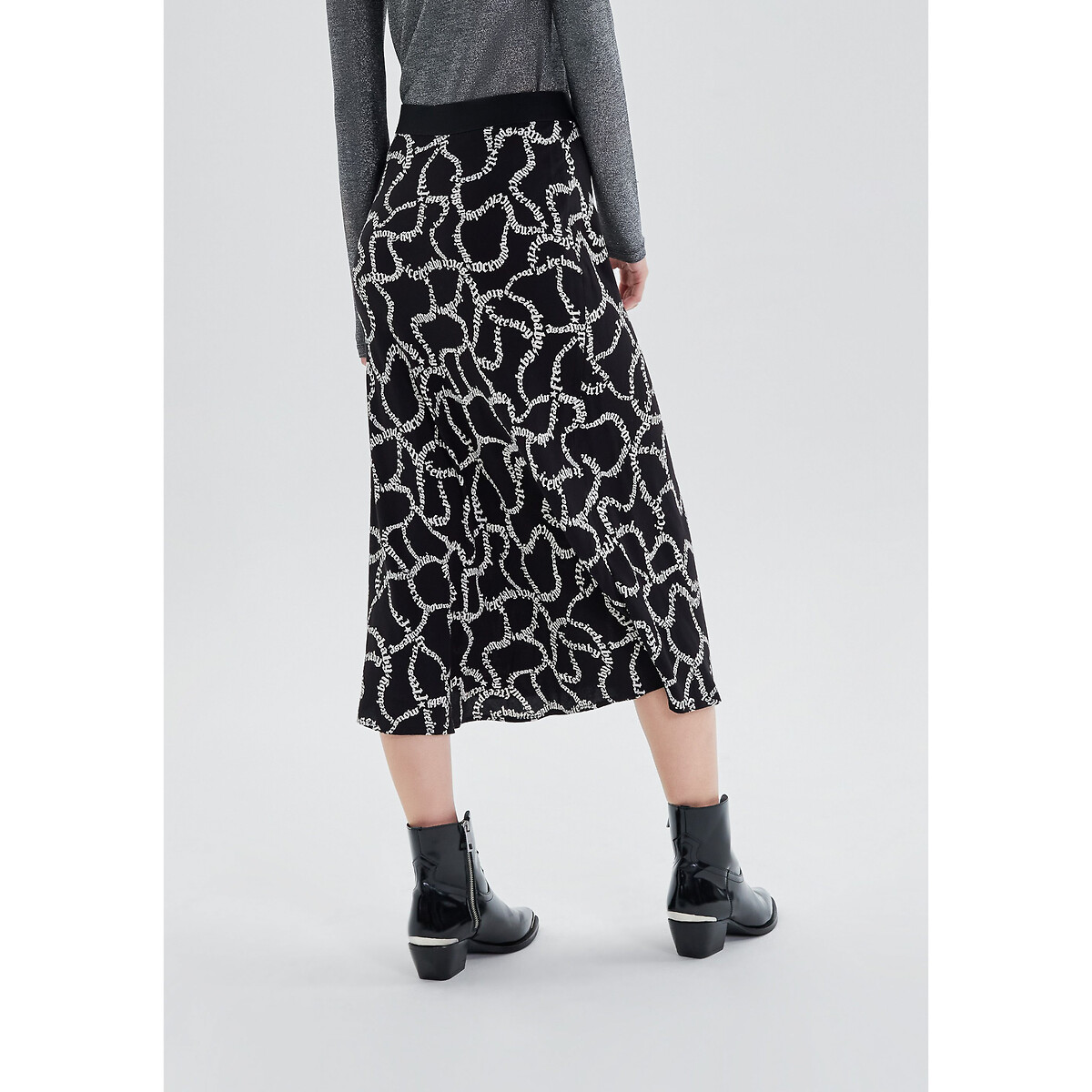 IKKS<br>Saia longa estampada