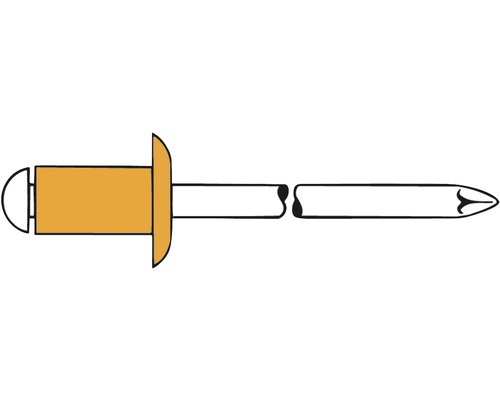 Gesipa koperen blindklinknagels Ø 4x6 mm, verpakking van 500 stuks